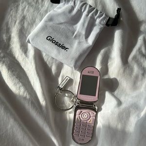 Glossier keychain